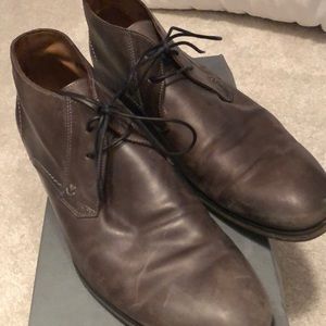 John Varvatos grey chukka boots US10.5